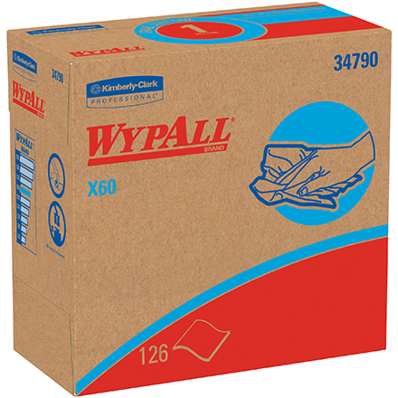 Kimberly Clark<span class='rtm'>®</span> WypALL<span class='afterCapital'><span class='rtm'>®</span></span> X60 9.1 x 16.8" Industrial Wipers Dispenser Box