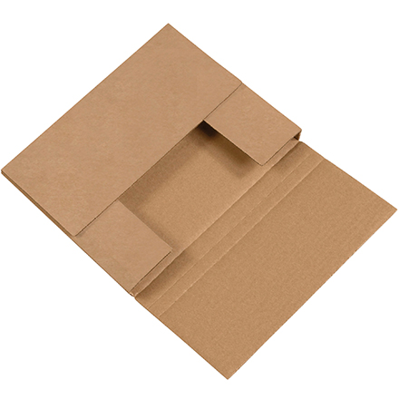 10 <span class='fraction'>1/4</span> x 8 <span class='fraction'>1/4</span> x 1 <span class='fraction'>1/4</span>" Kraft Easy-Fold Mailers